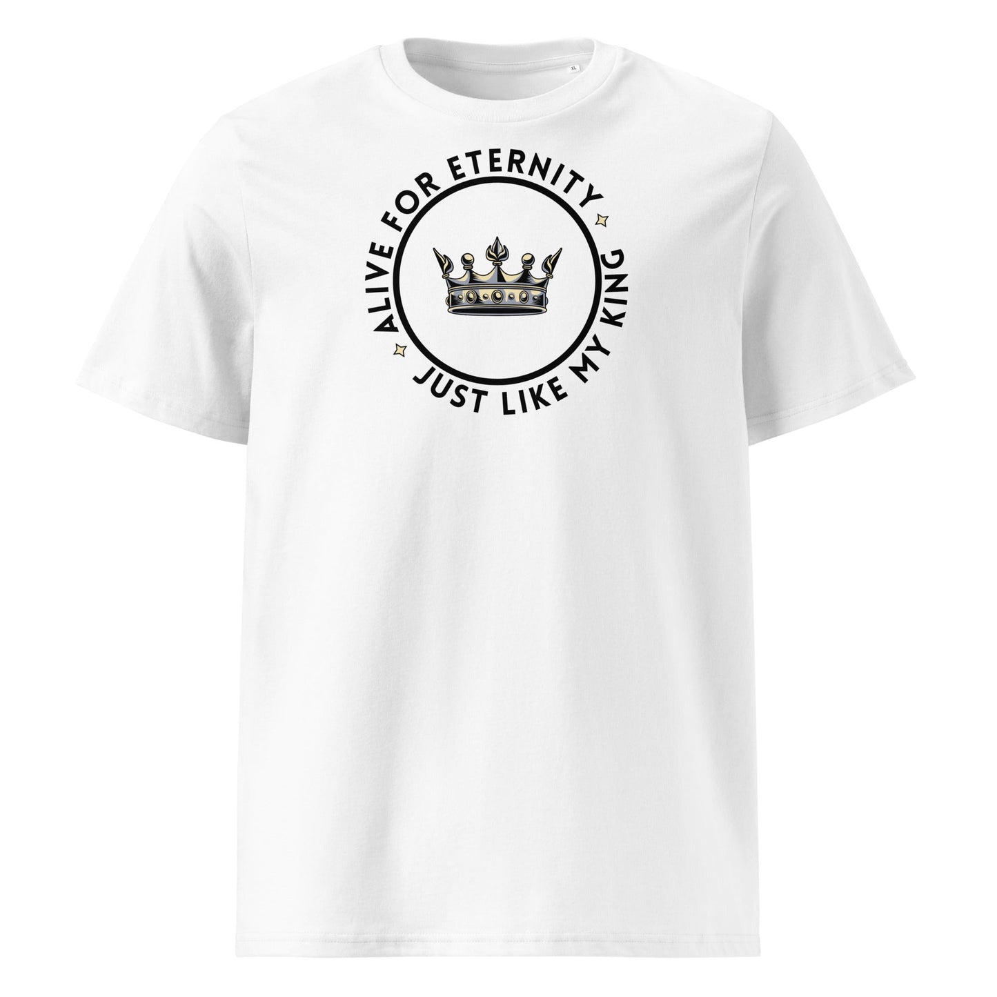 Alive for Eternity 100% Organic Cotton T-Shirt-White-Perfect Love Designs