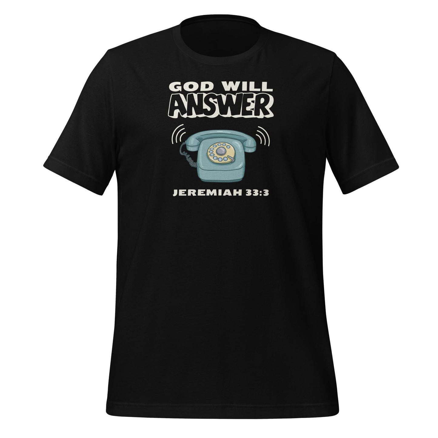 God Will Answer T-Shirt-Black-XS-Perfect Love Designs