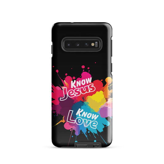 Know Jesus Tough Case for Samsung®-Glossy-Samsung Galaxy S10-Perfect Love Designs