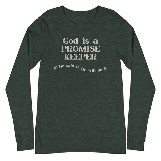 Promise Keeper Long Sleeve-Heather Forest-XS-Perfect Love Designs