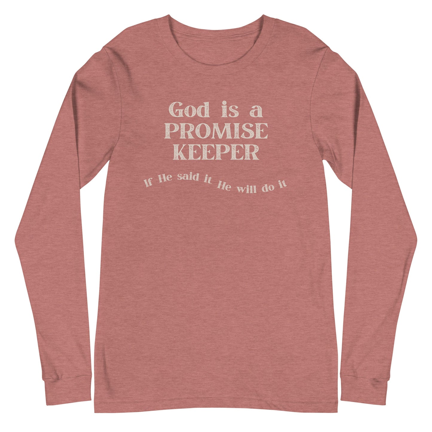 Promise Keeper Long Sleeve-Heather Mauve-XS-Perfect Love Designs
