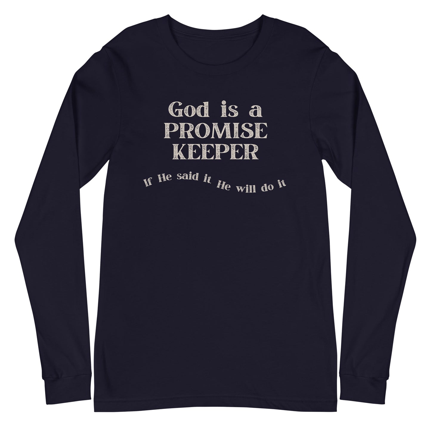 Promise Keeper Long Sleeve-Navy-XS-Perfect Love Designs