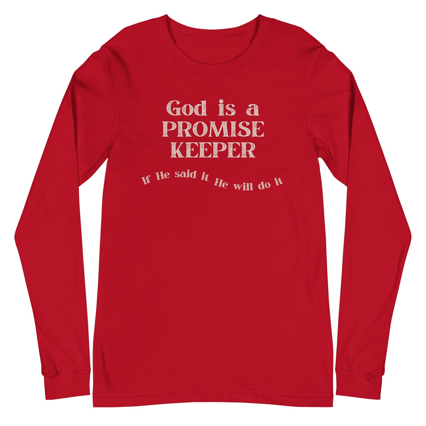Promise Keeper Long Sleeve-Red-XS-Perfect Love Designs