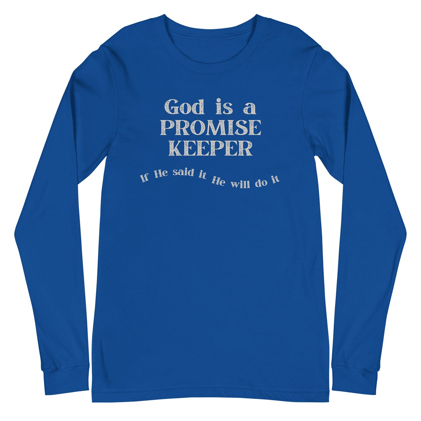 Promise Keeper Long Sleeve-True Royal-XS-Perfect Love Designs