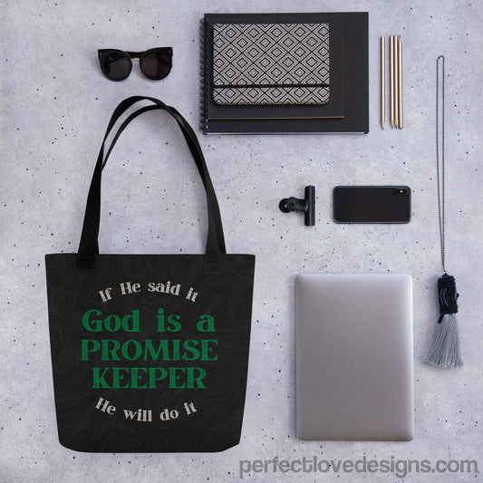 Promise Keeper Tote Bag-Perfect Love Designs