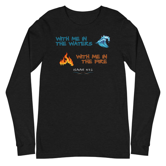 With Me Everywhere Long Sleeve-Black Heather-XS-Perfect Love Designs