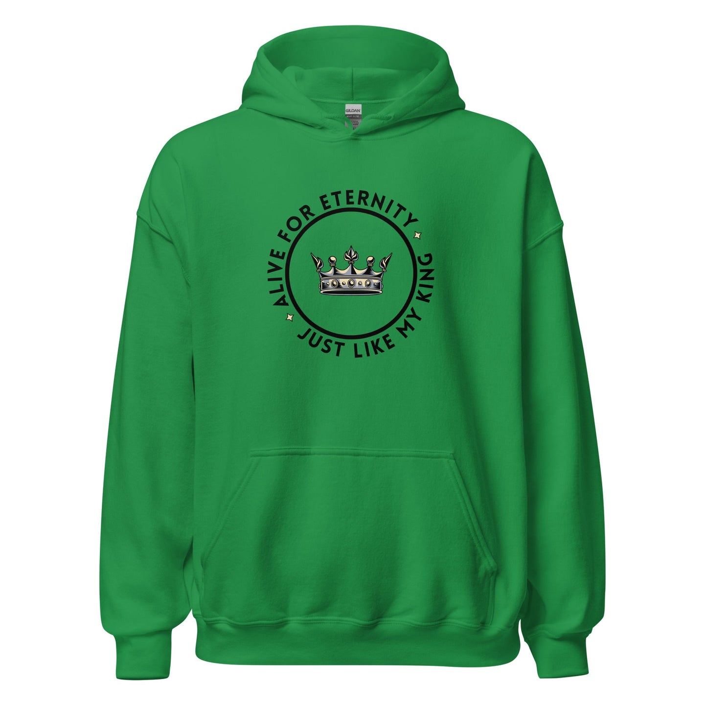 Alive for Eternity Hoodie-Irish Green-Perfect Love Designs