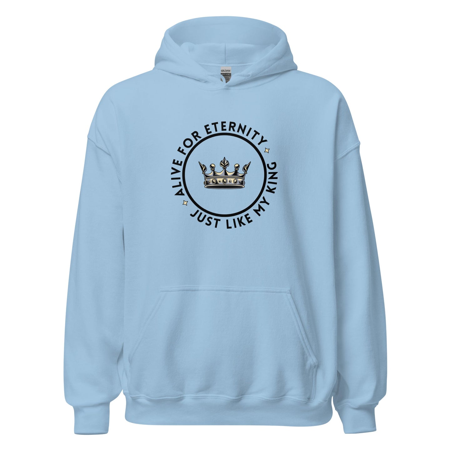 Alive for Eternity Hoodie-Light Blue-Perfect Love Designs