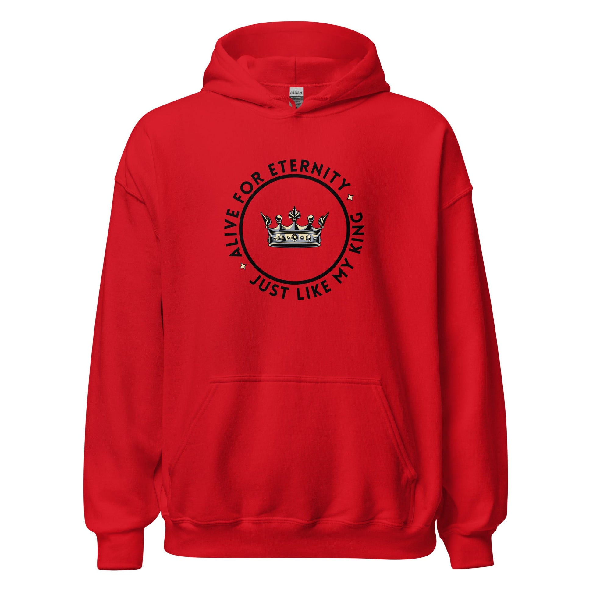 Alive for Eternity Hoodie-Red-Perfect Love Designs