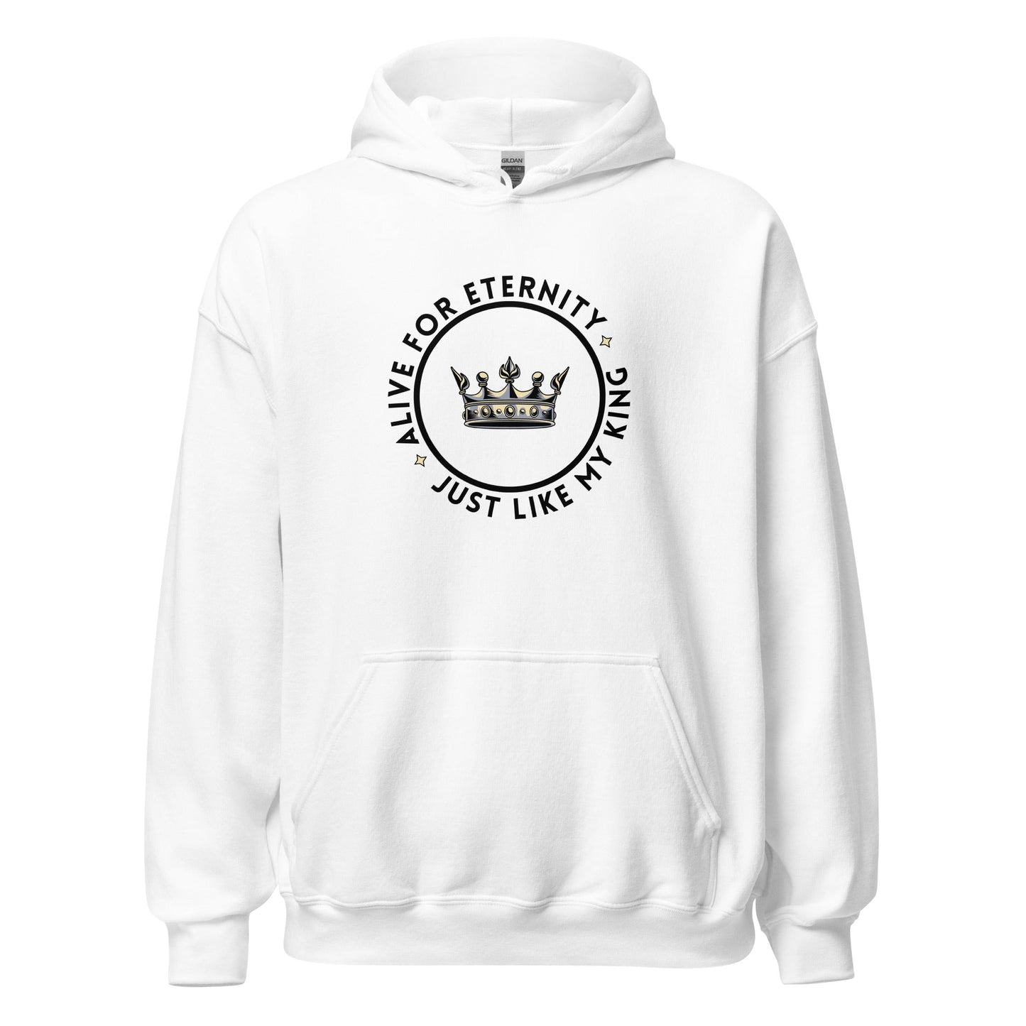 Alive for Eternity Hoodie-White-Perfect Love Designs