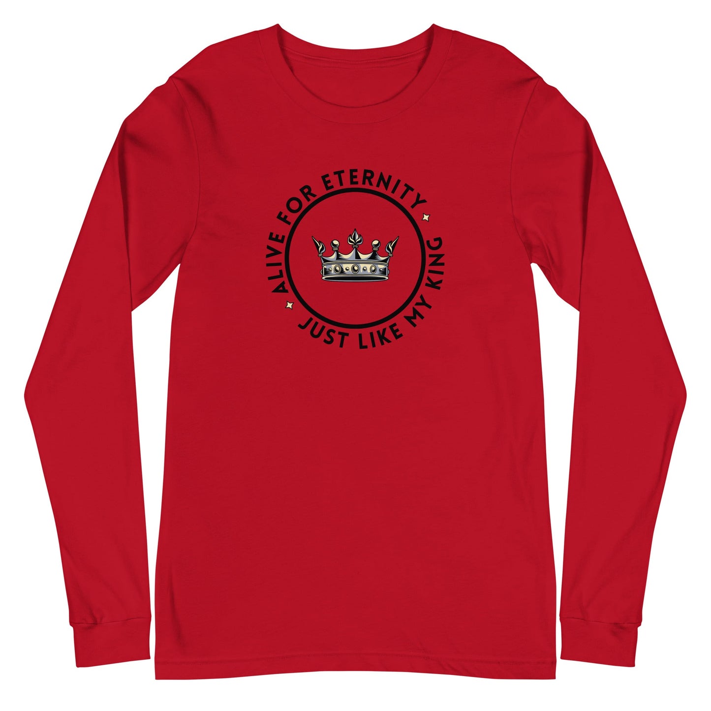 Alive for Eternity Long Sleeve-Red-Perfect Love Designs