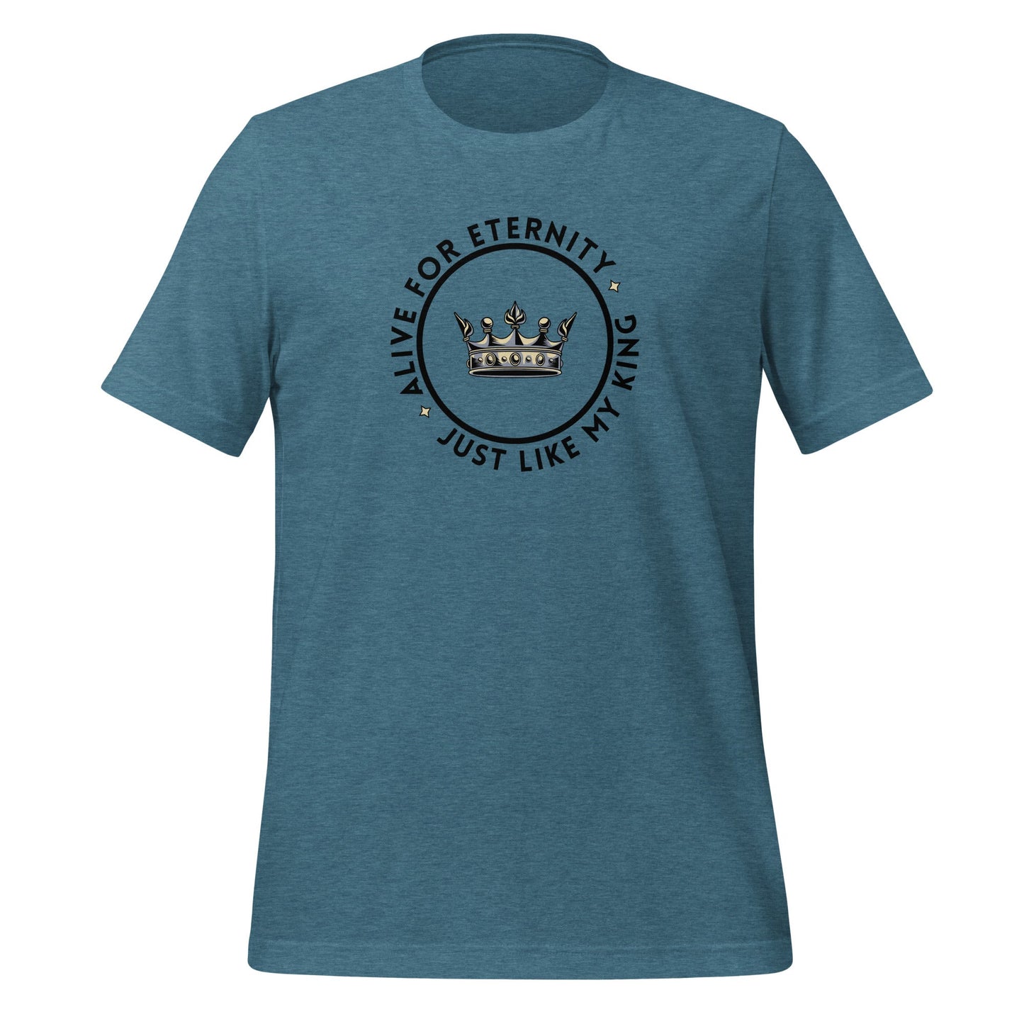 Alive for Eternity T-Shirt-Heather Deep Teal-Perfect Love Designs