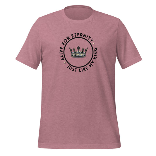 Alive for Eternity T-Shirt-Heather Orchid-Perfect Love Designs