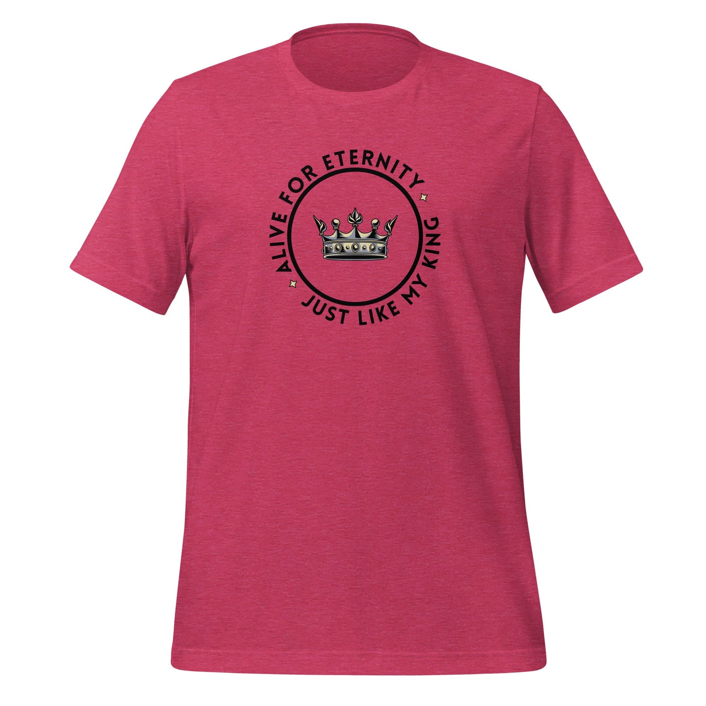 Alive for Eternity T-Shirt-Heather Raspberry-Perfect Love Designs