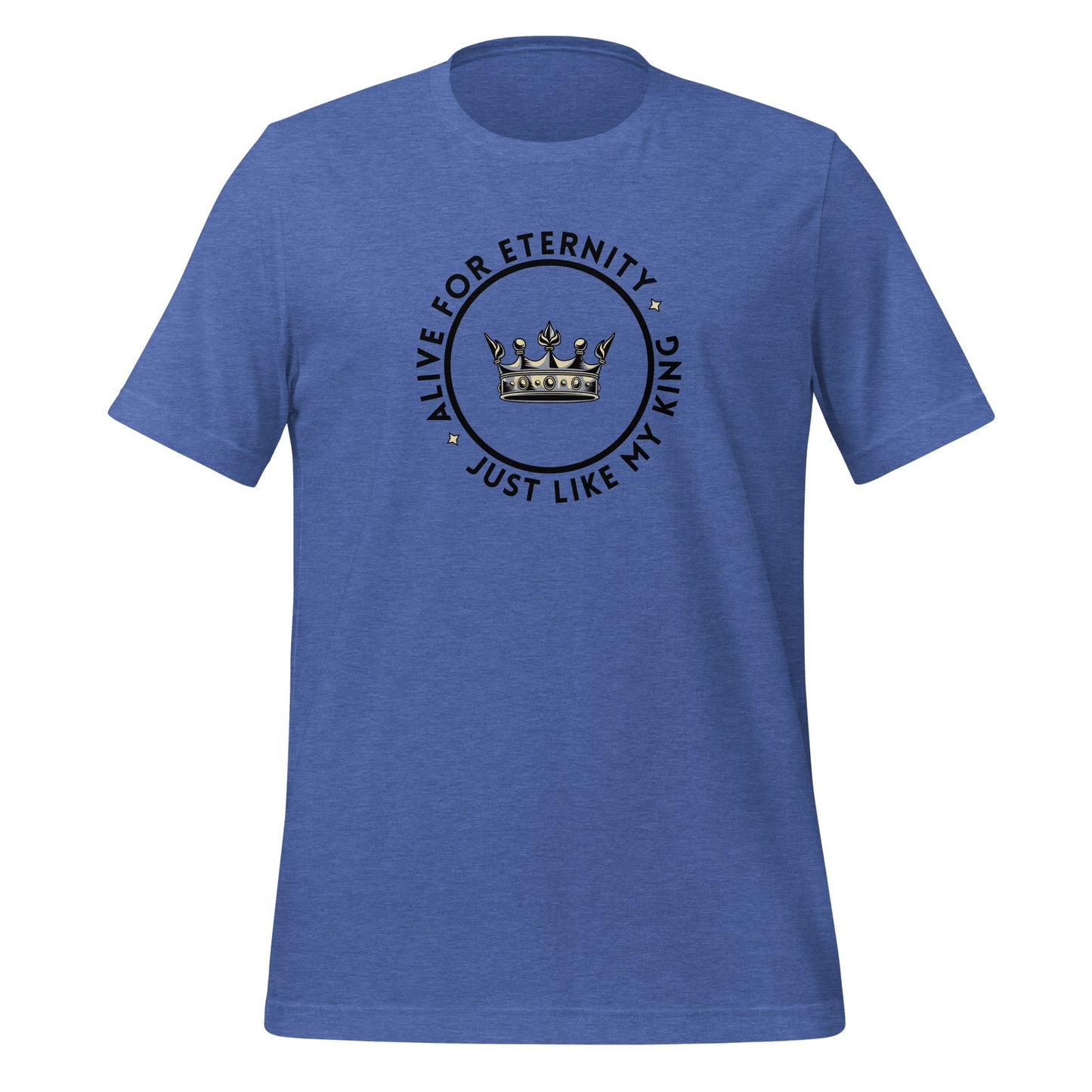 Alive for Eternity T-Shirt-Heather True Royal-Perfect Love Designs