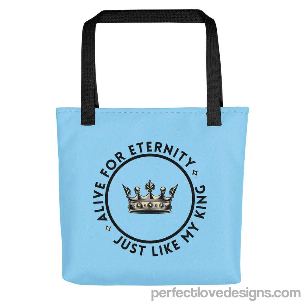 Alive for Eternity Tote Bag-Blue-Perfect Love Designs