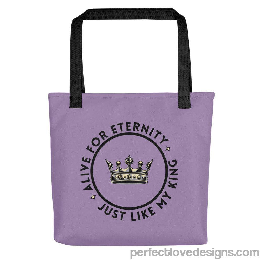 Alive for Eternity Tote Bag-Purple-Perfect Love Designs