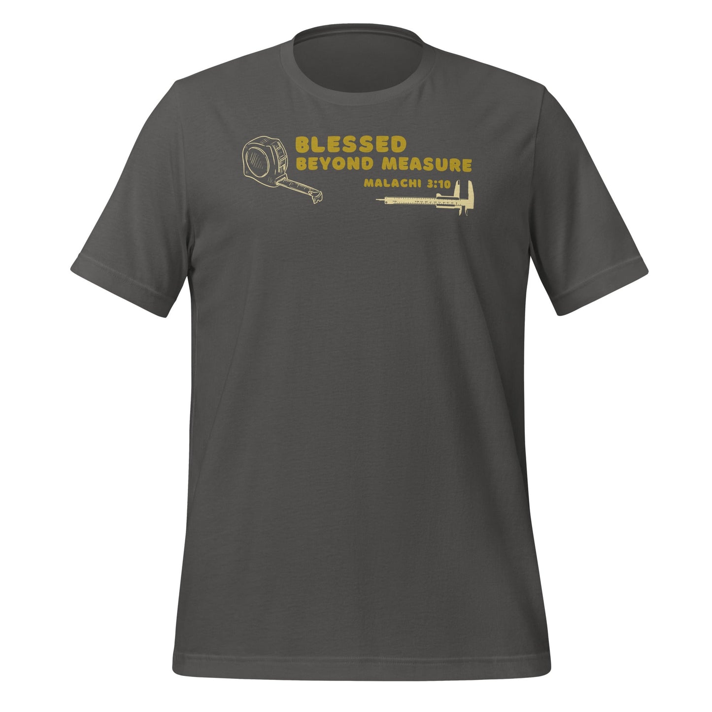 Blessed Beyond Measure "Builder" T-Shirt-Asphalt-S-Perfect Love Designs