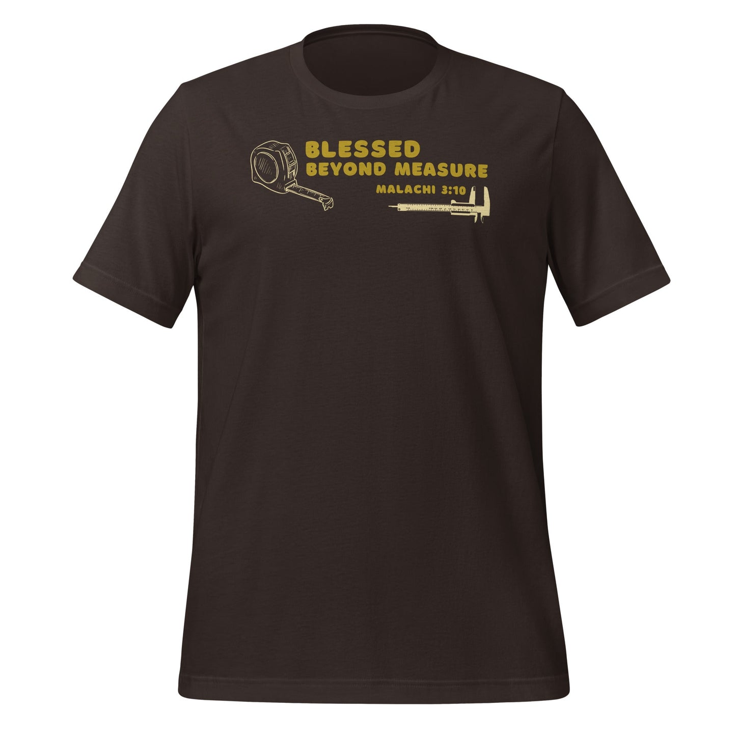 Blessed Beyond Measure "Builder" T-Shirt-Brown-S-Perfect Love Designs