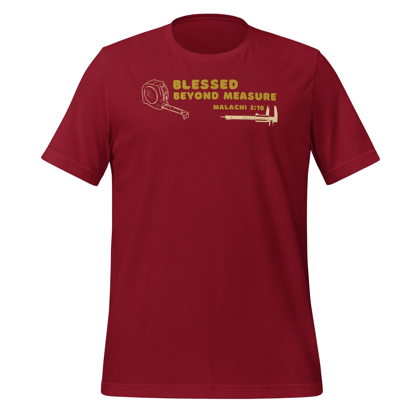 Blessed Beyond Measure "Builder" T-Shirt-Cardinal-XS-Perfect Love Designs