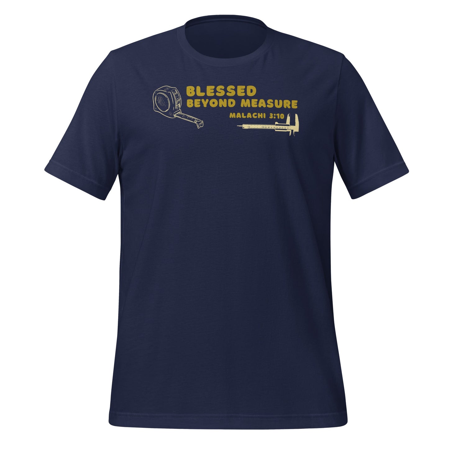 Blessed Beyond Measure "Builder" T-Shirt-Navy-XS-Perfect Love Designs