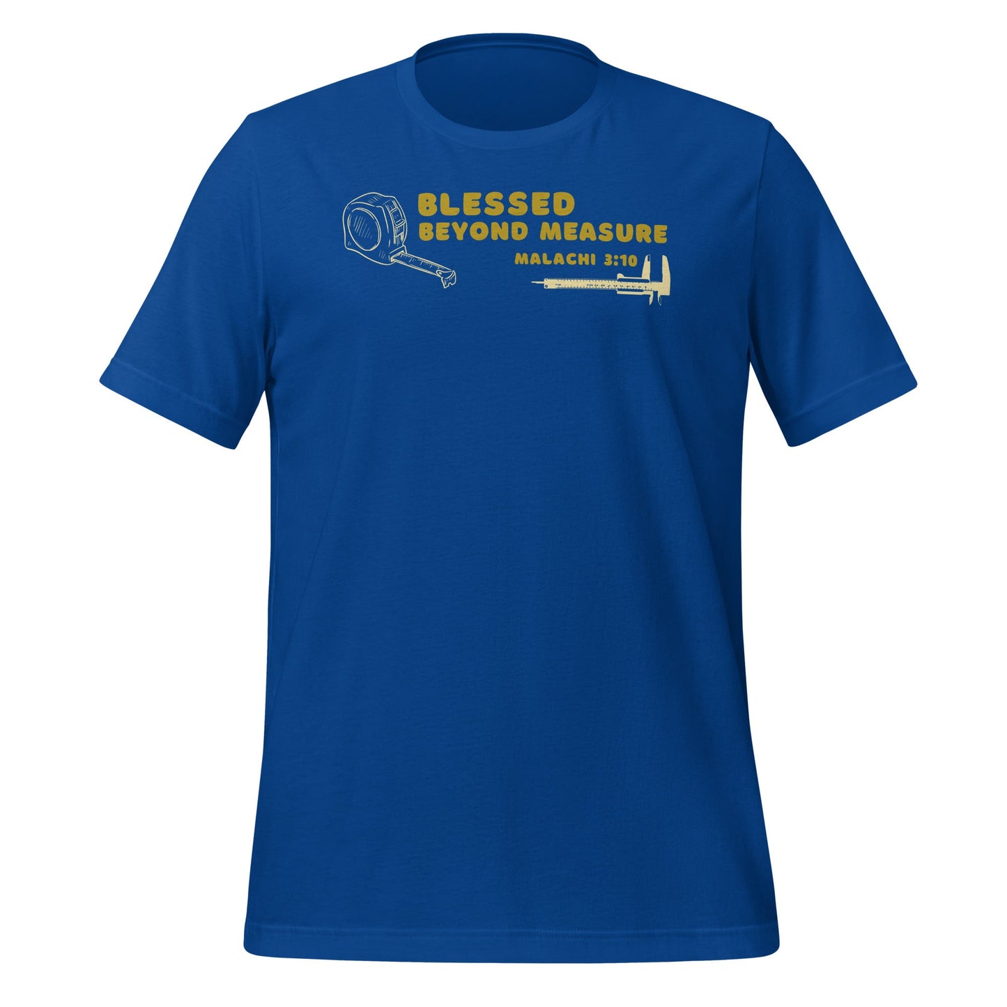 Blessed Beyond Measure "Builder" T-Shirt-True Royal-S-Perfect Love Designs