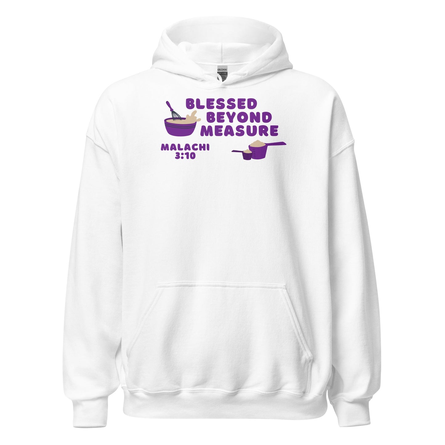 Blessed Beyond Measure "Chef" Hoodie-White-S-Perfect Love Designs