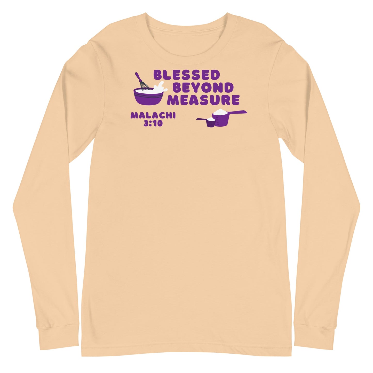 Blessed Beyond Measure "Chef" Long Sleeve-Sand Dune-XS-Perfect Love Designs