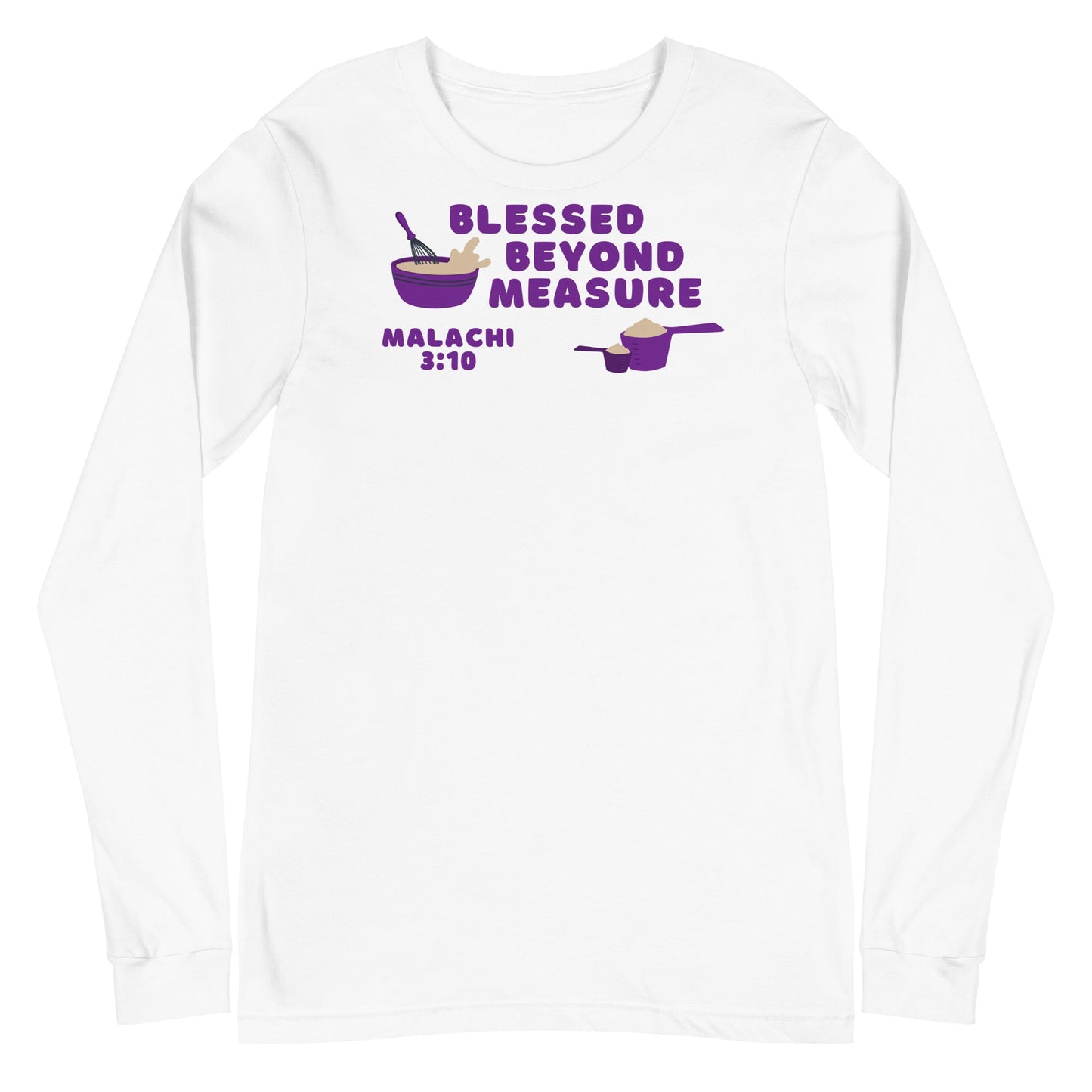 Blessed Beyond Measure "Chef" Long Sleeve-White-XS-Perfect Love Designs