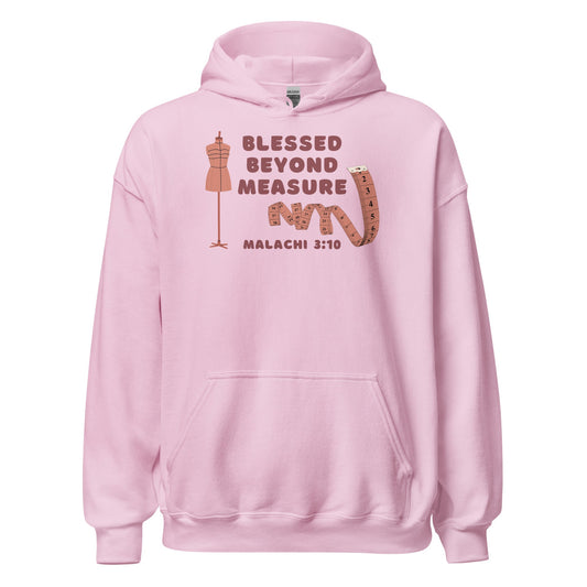 Blessed Beyond Measure "Seamstress" Hoodie-Light Pink-S-Perfect Love Designs