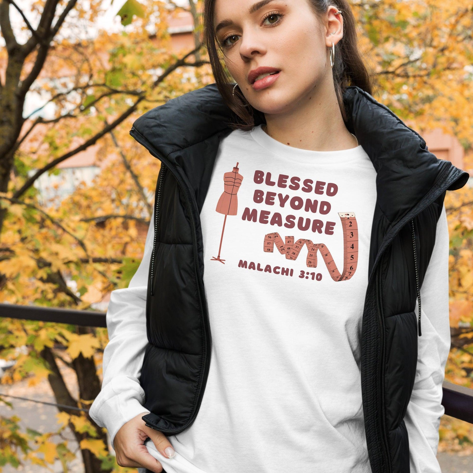 Blessed Beyond Measure "Seamstress" Long Sleeve-Perfect Love Designs