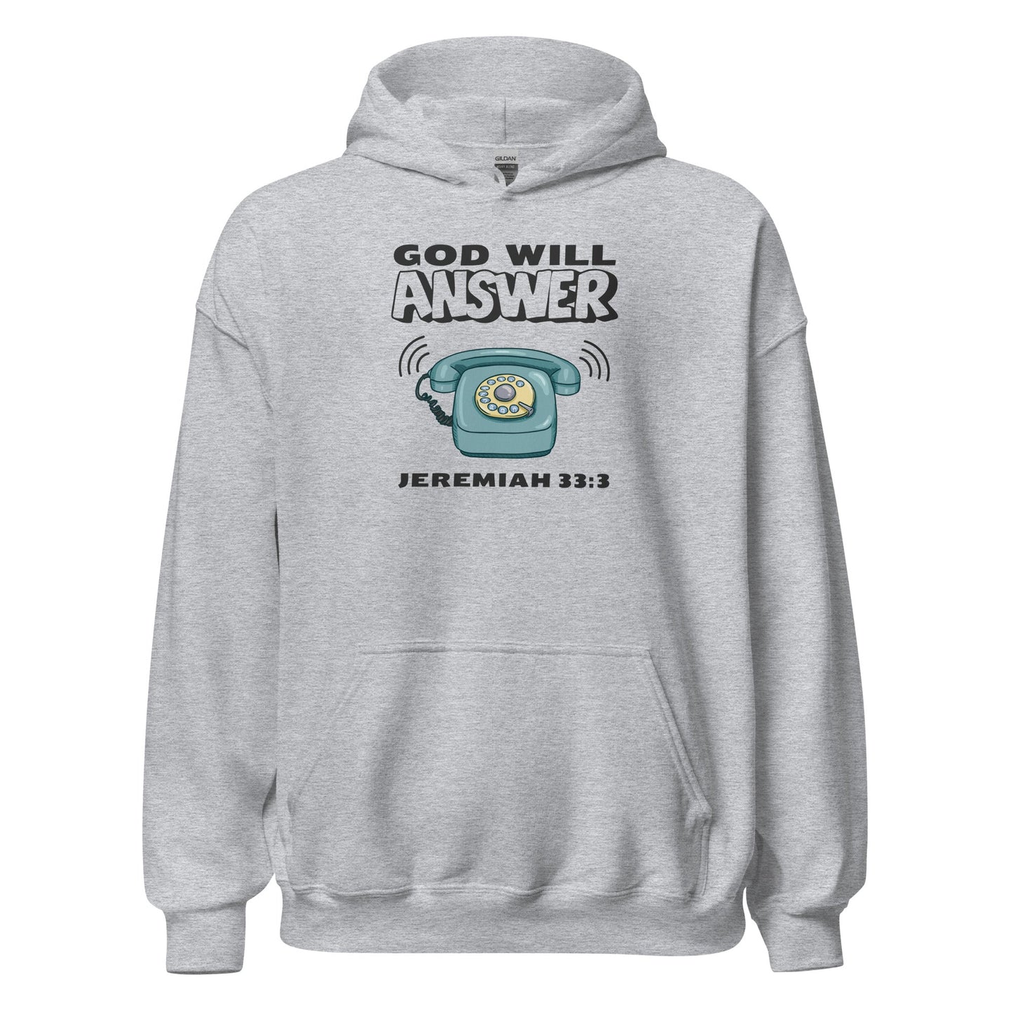 God Will Answer Hoodie-Sport Grey-S-Perfect Love Designs