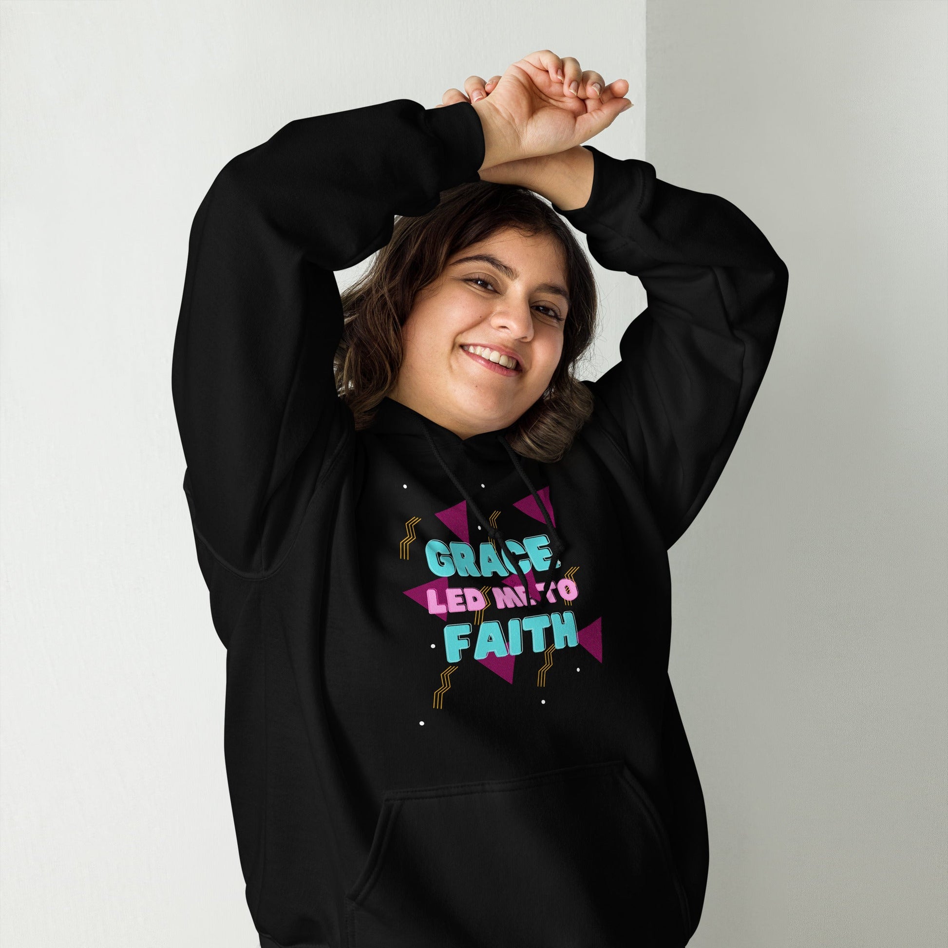 Grace Led Me to Faith Hoodie-Perfect Love Designs