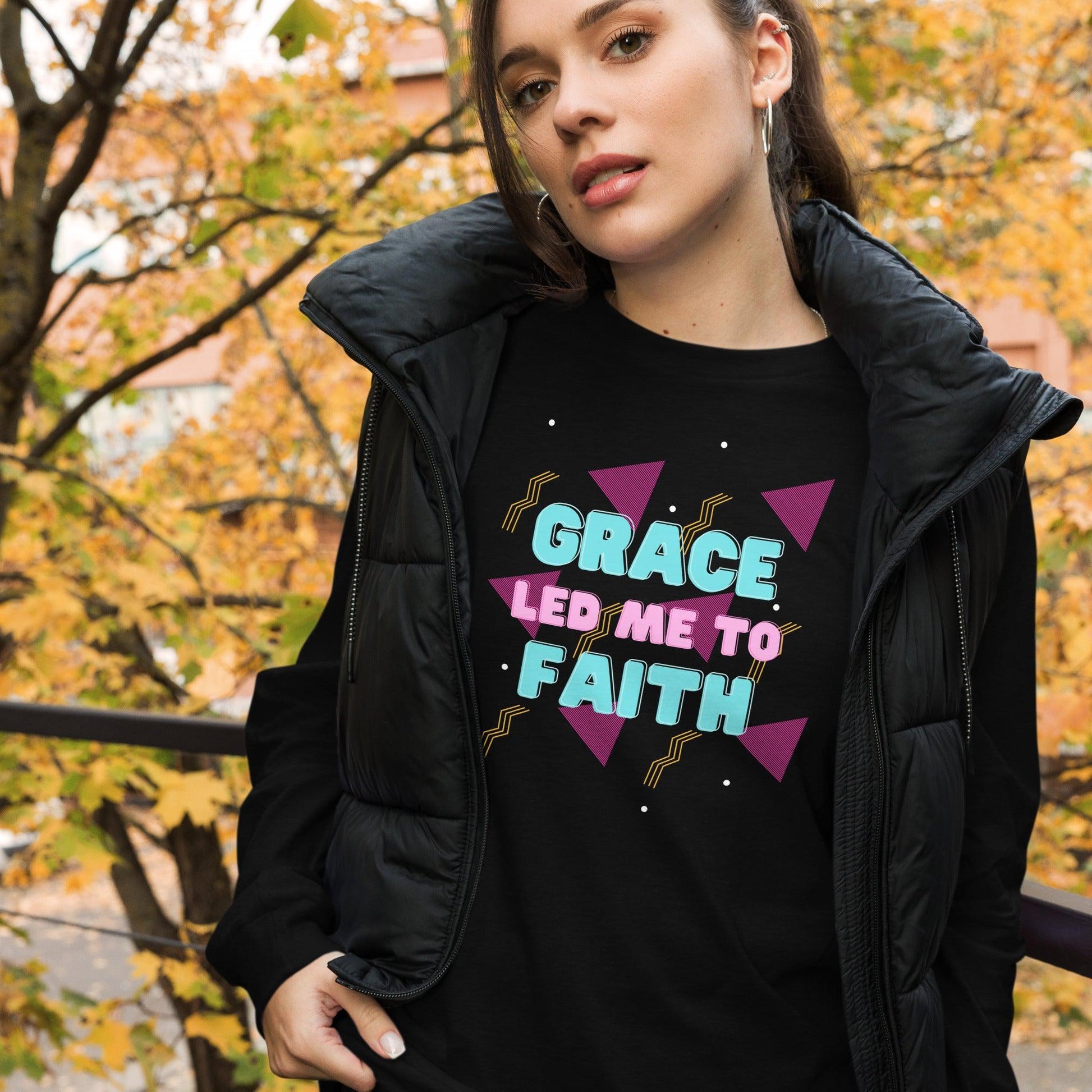 Grace Led Me to Faith Long Sleeve-Perfect Love Designs