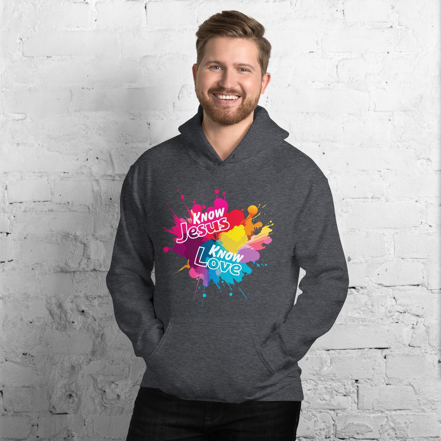 Know Jesus Hoodie-Perfect Love Designs