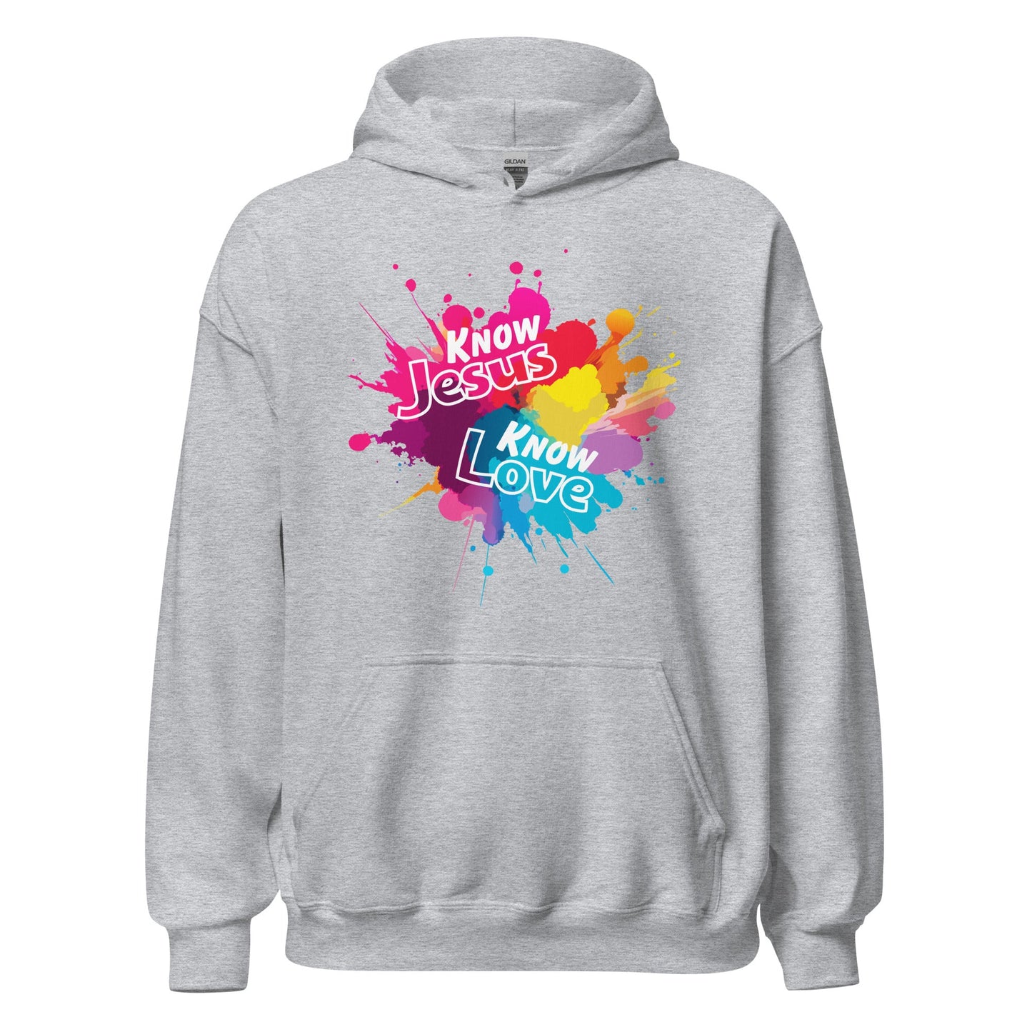 Know Jesus Hoodie-Sport Grey-S-Perfect Love Designs