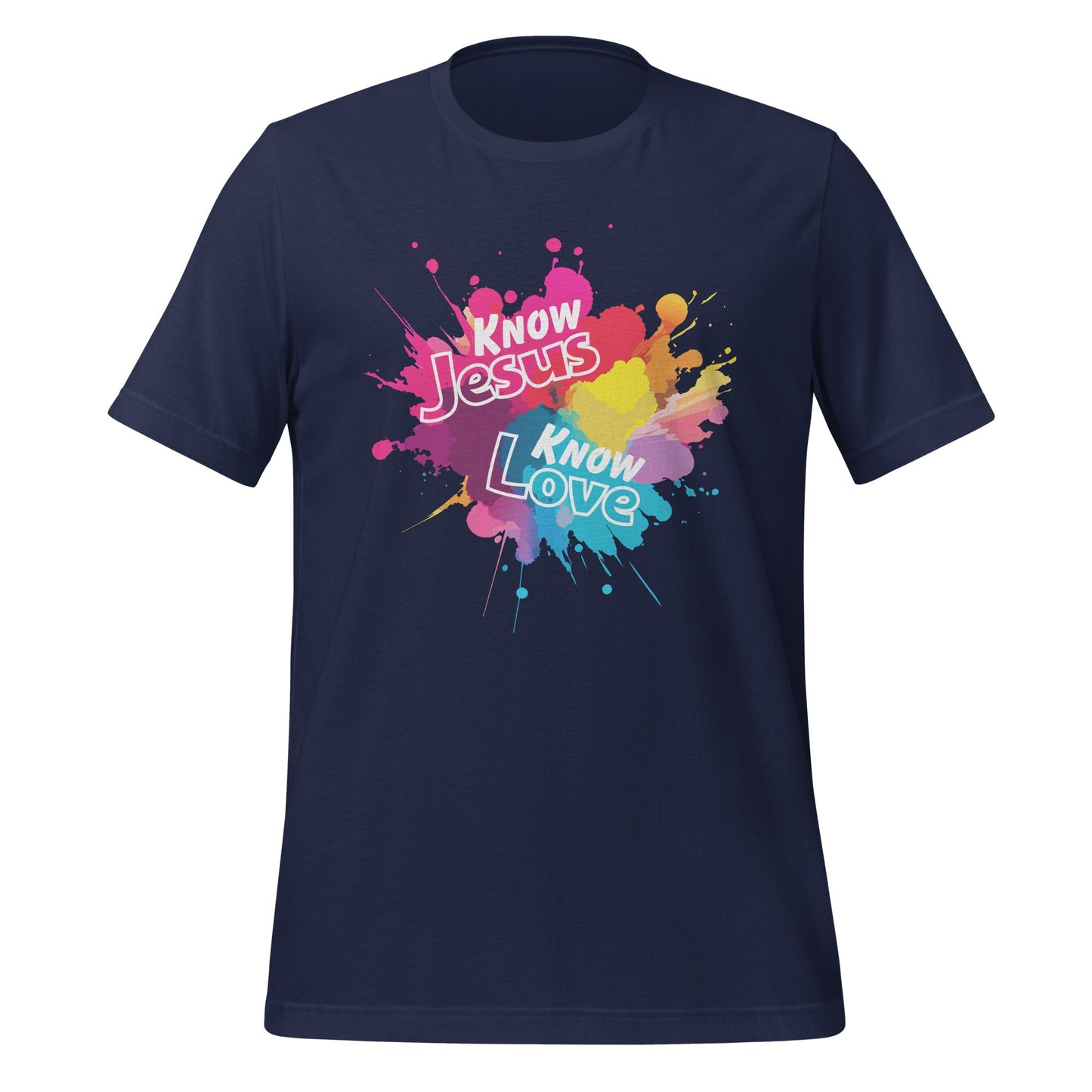 Know Jesus Know Love T-Shirt-Navy-Perfect Love Designs