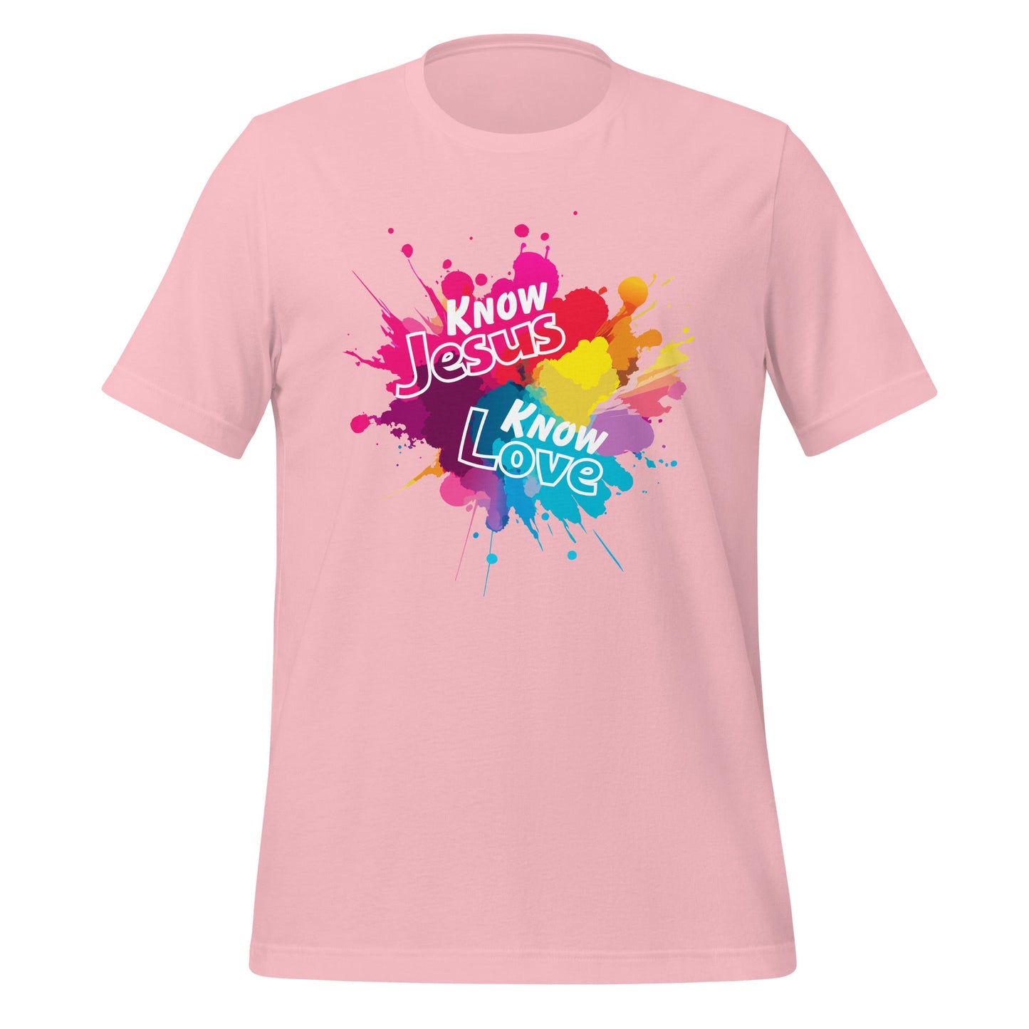 Know Jesus Know Love T-Shirt-Pink-Perfect Love Designs