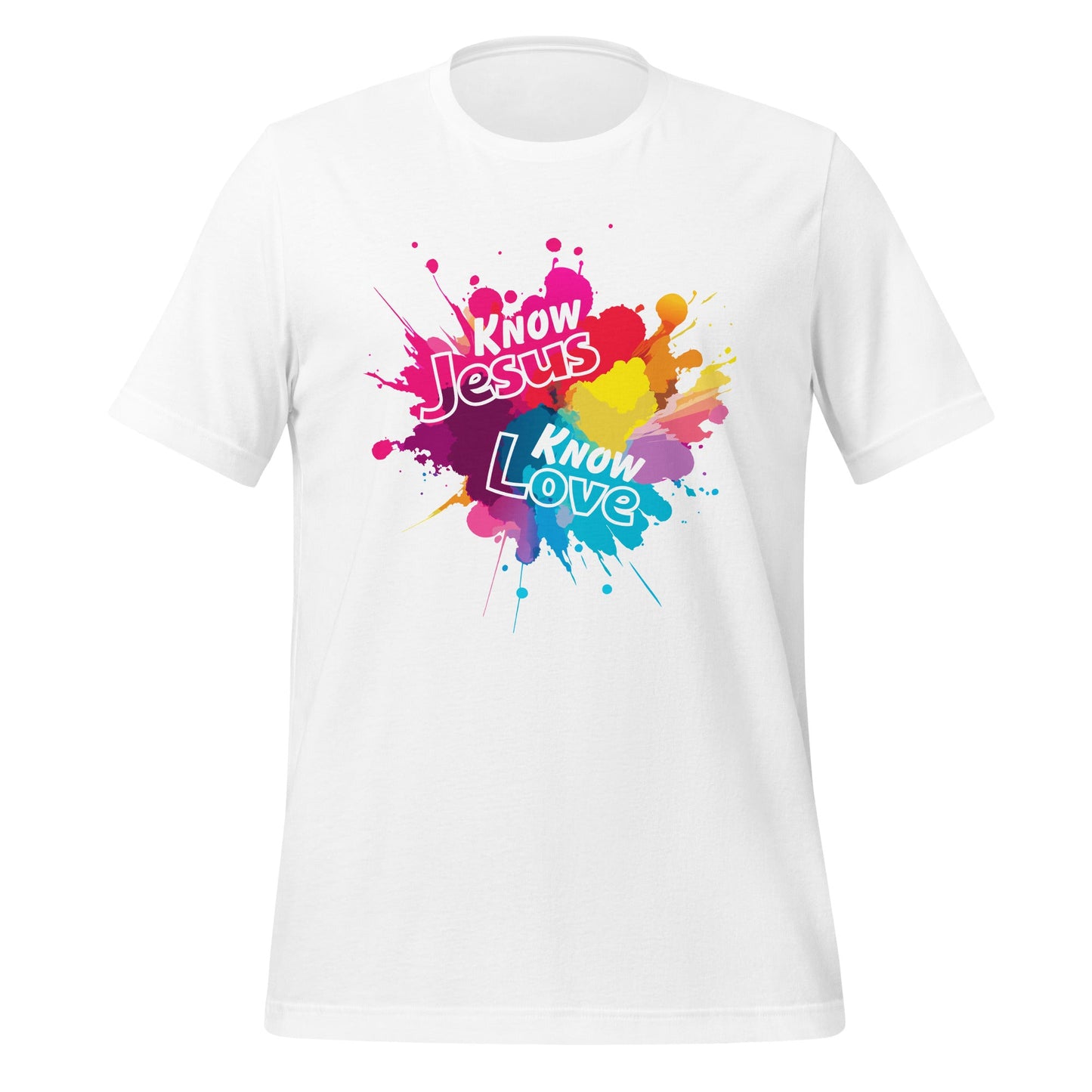 Know Jesus Know Love T-Shirt-White-Perfect Love Designs