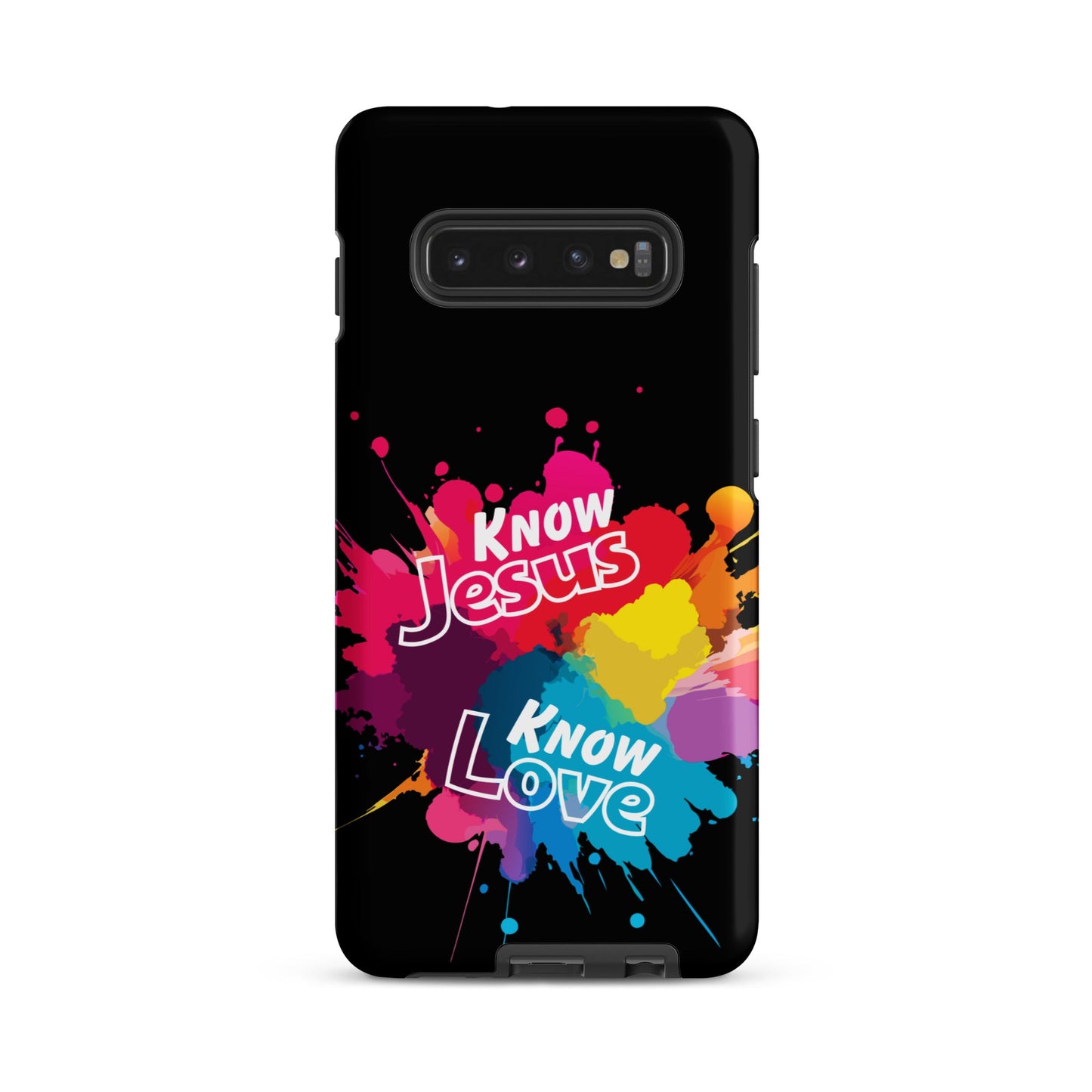 Know Jesus Tough Case for Samsung®-Matte-Samsung Galaxy S10 Plus-Perfect Love Designs