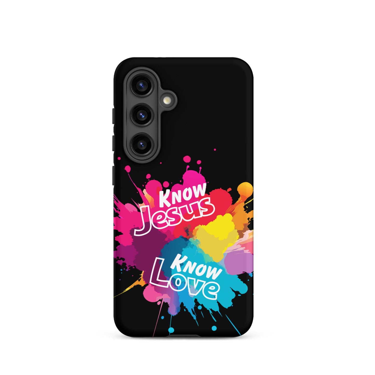 Know Jesus Tough Case for Samsung® cell phone-Matte-Samsung Galaxy S24-Perfect Love Designs