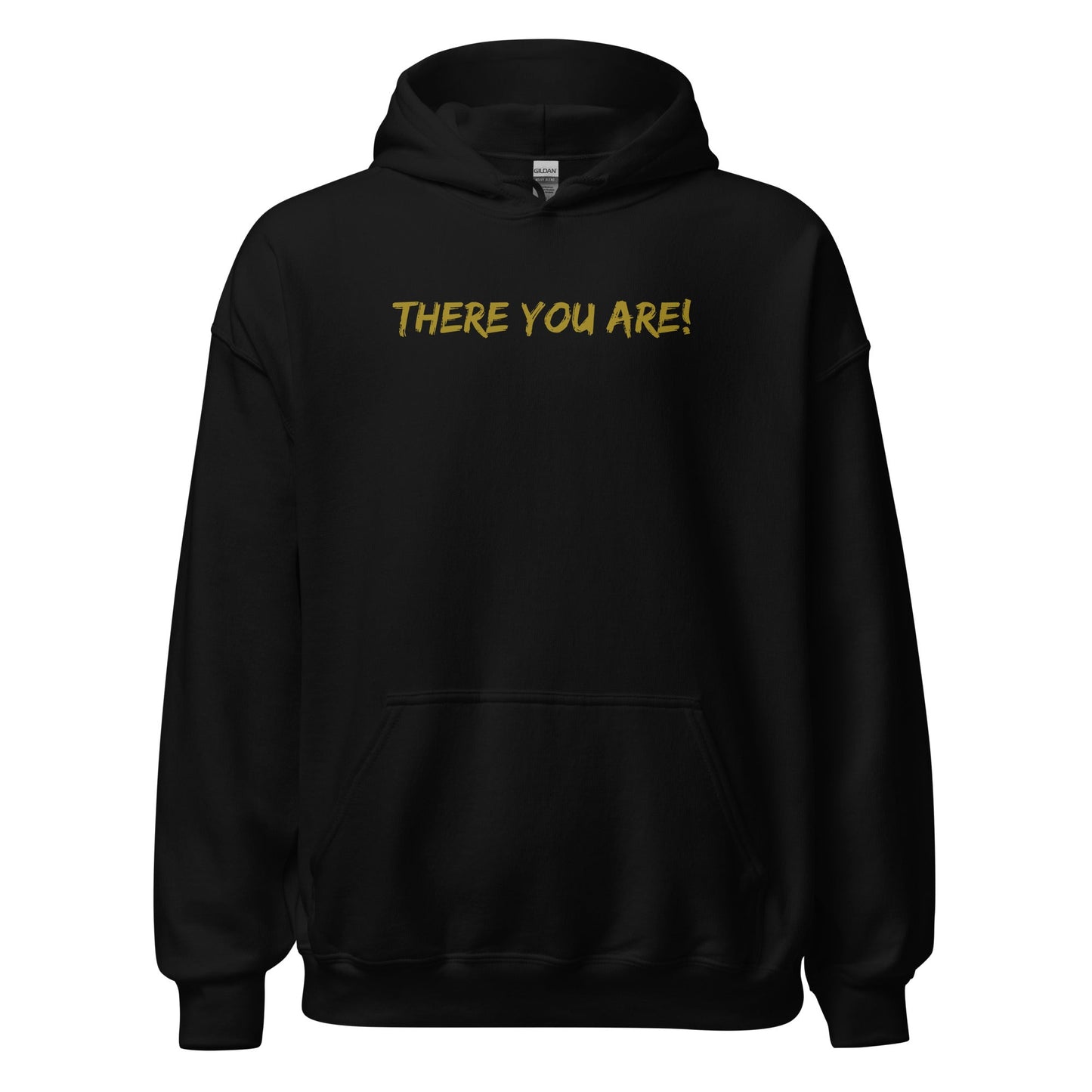 Lost Sheep Hoodie-Black-front with There You Are! printed text-Perfect Love Designs