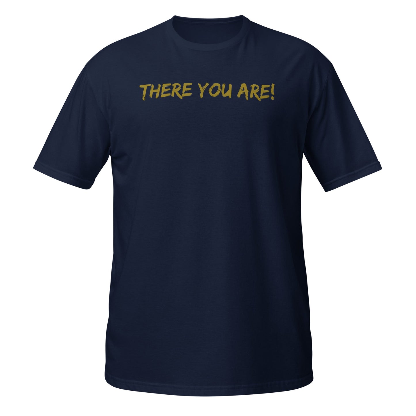 Lost Sheep T-Shirt-Navy-front with There You Are! text-Perfect Love Designs