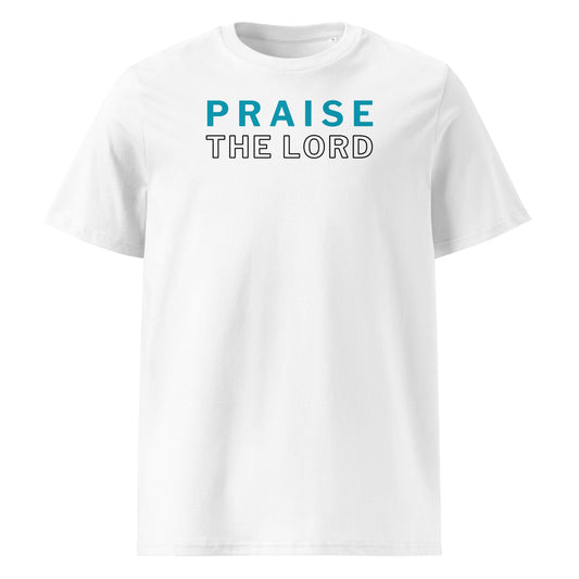 Praise the Lord 100% Organic Cotton T-Shirt-White-S-Perfect Love Designs