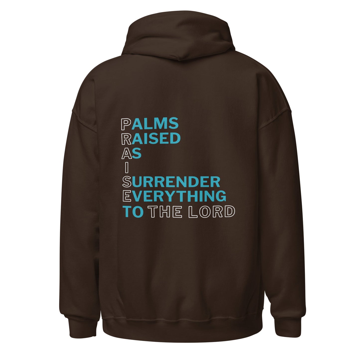 Praise the Lord Hoodie-Dark Chocolate-S-Perfect Love Designs