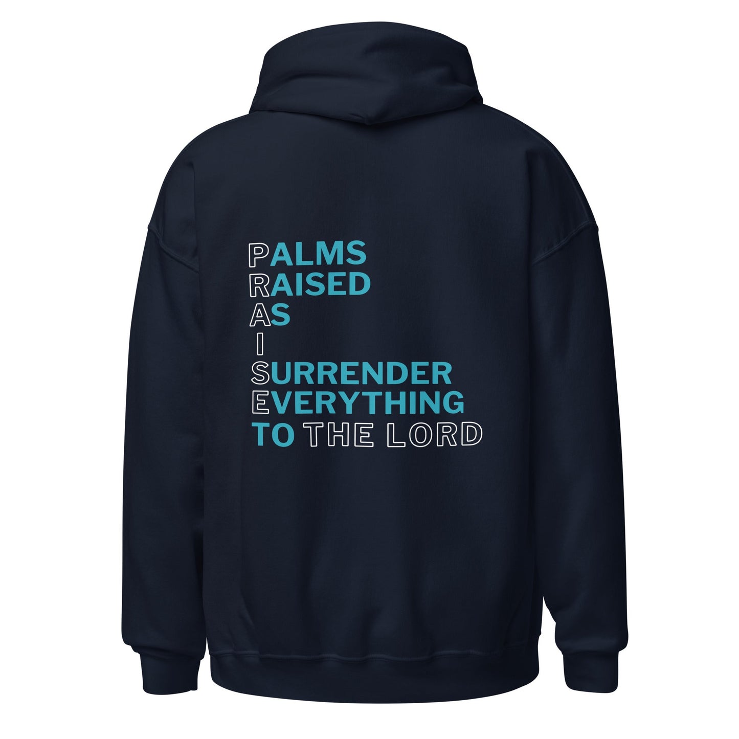 Praise the Lord Hoodie-Navy-S-Perfect Love Designs