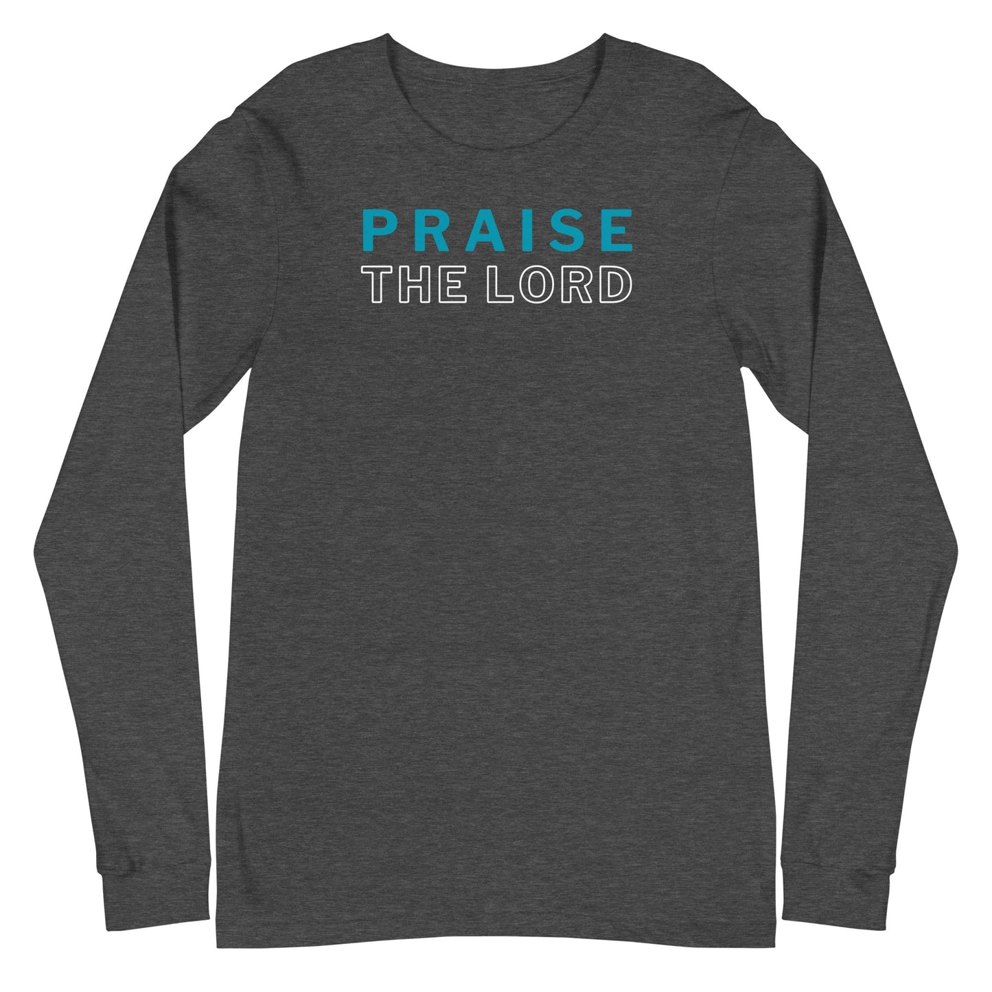 Praise the Lord Long Sleeve-Dark Grey Heather-XS-Perfect Love Designs