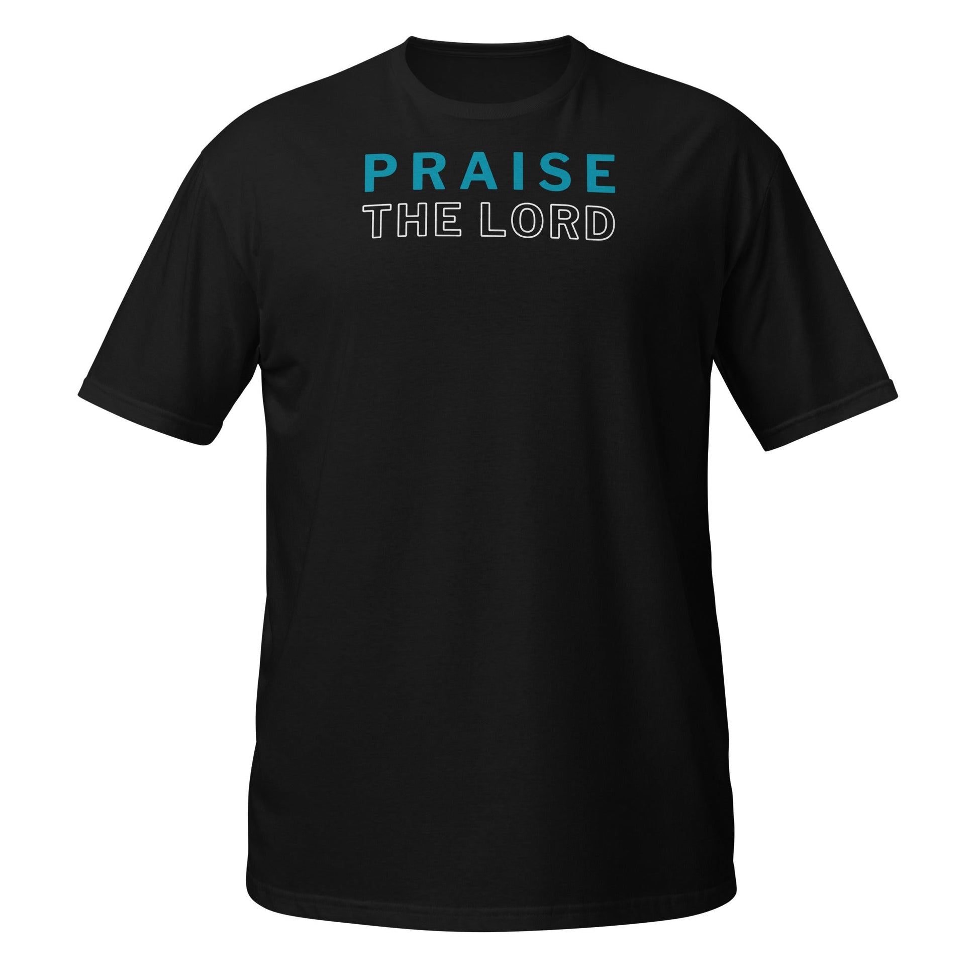 Praise the Lord T-Shirt-black-front-Perfect Love Designs