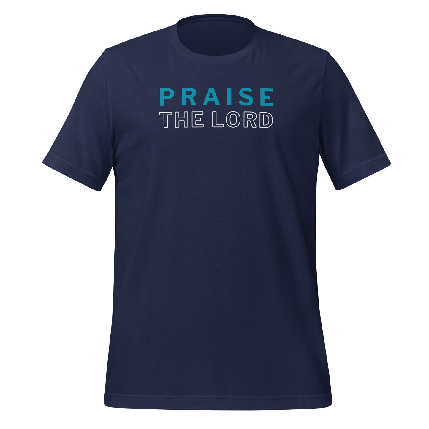 Praise the Lord T-Shirt (Made in the USA)-Navy-S-Perfect Love Designs