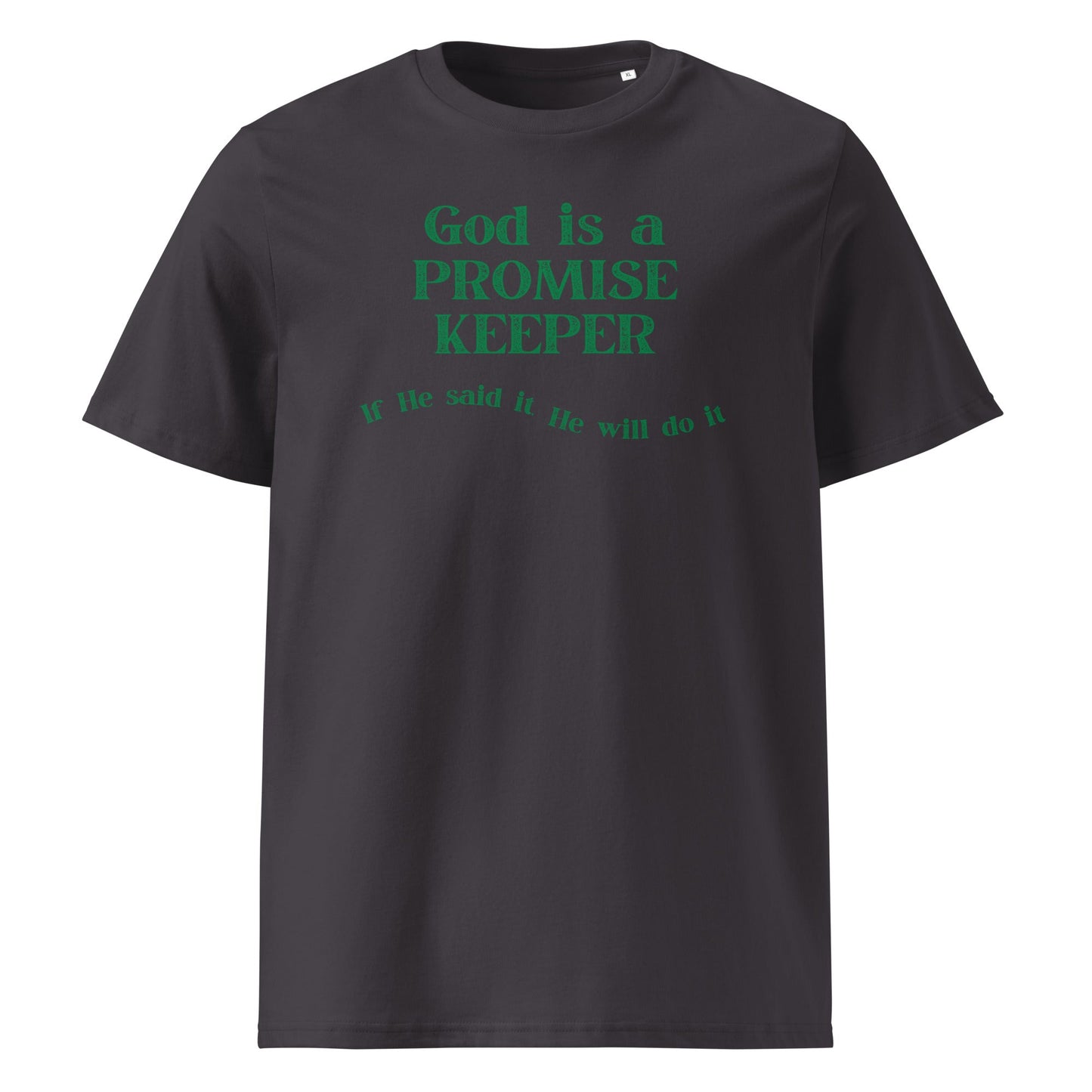 Promise Keeper 100% Organic Cotton T-Shirt-Anthracite-S-Perfect Love Designs